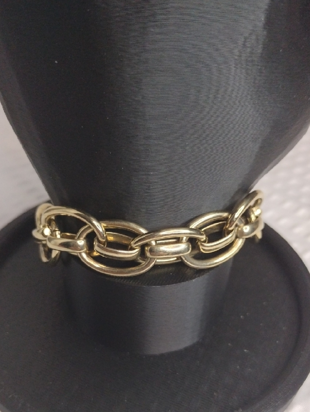 Lauren Ralph Lauren Goldtone Chain Link Bracelet With Toggle - Picture 3 of 4